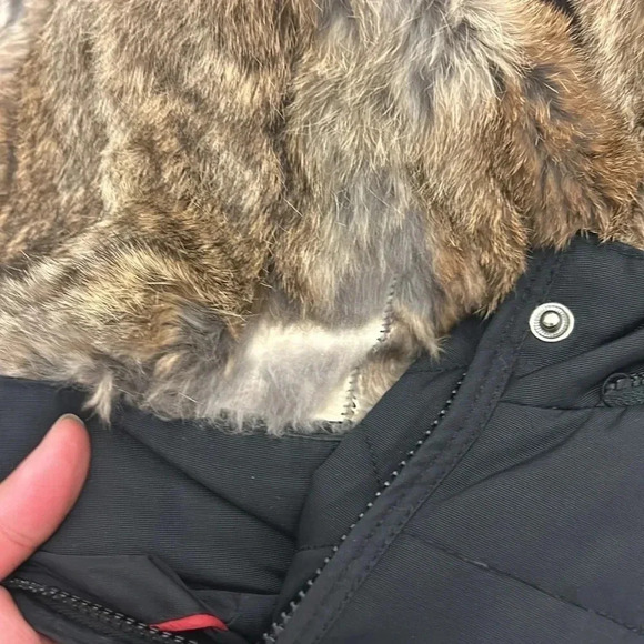 Atelier noir removable fur hood down coat - Picture 5 of 10